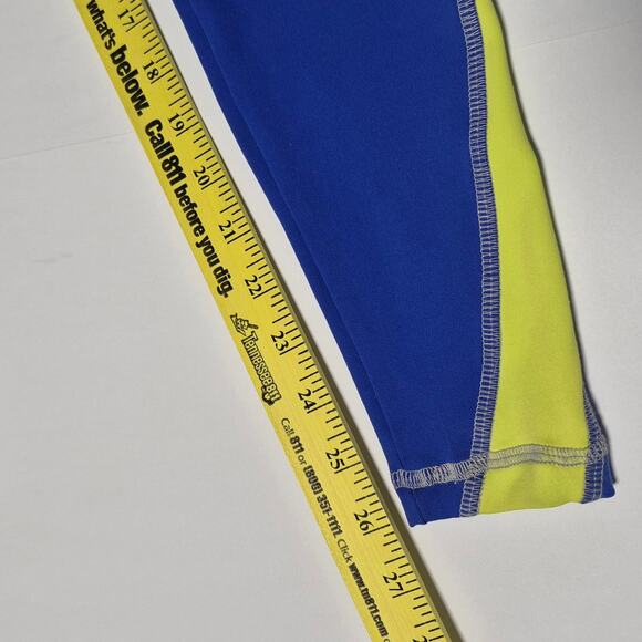 Sofibella Confidence Collection Womens Medium Legging Blue Yellow Small - Medium - Picture 12 of 13